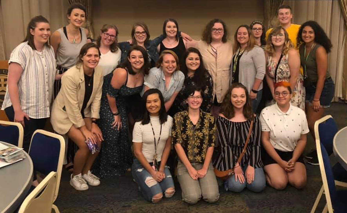 Honors mentors gathered for a group photo after Honors trivia night. Submitted photo