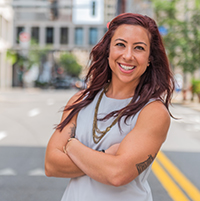 Pictured is Jenna Lo Castro, Ph.D. Photo by Nick Koehler