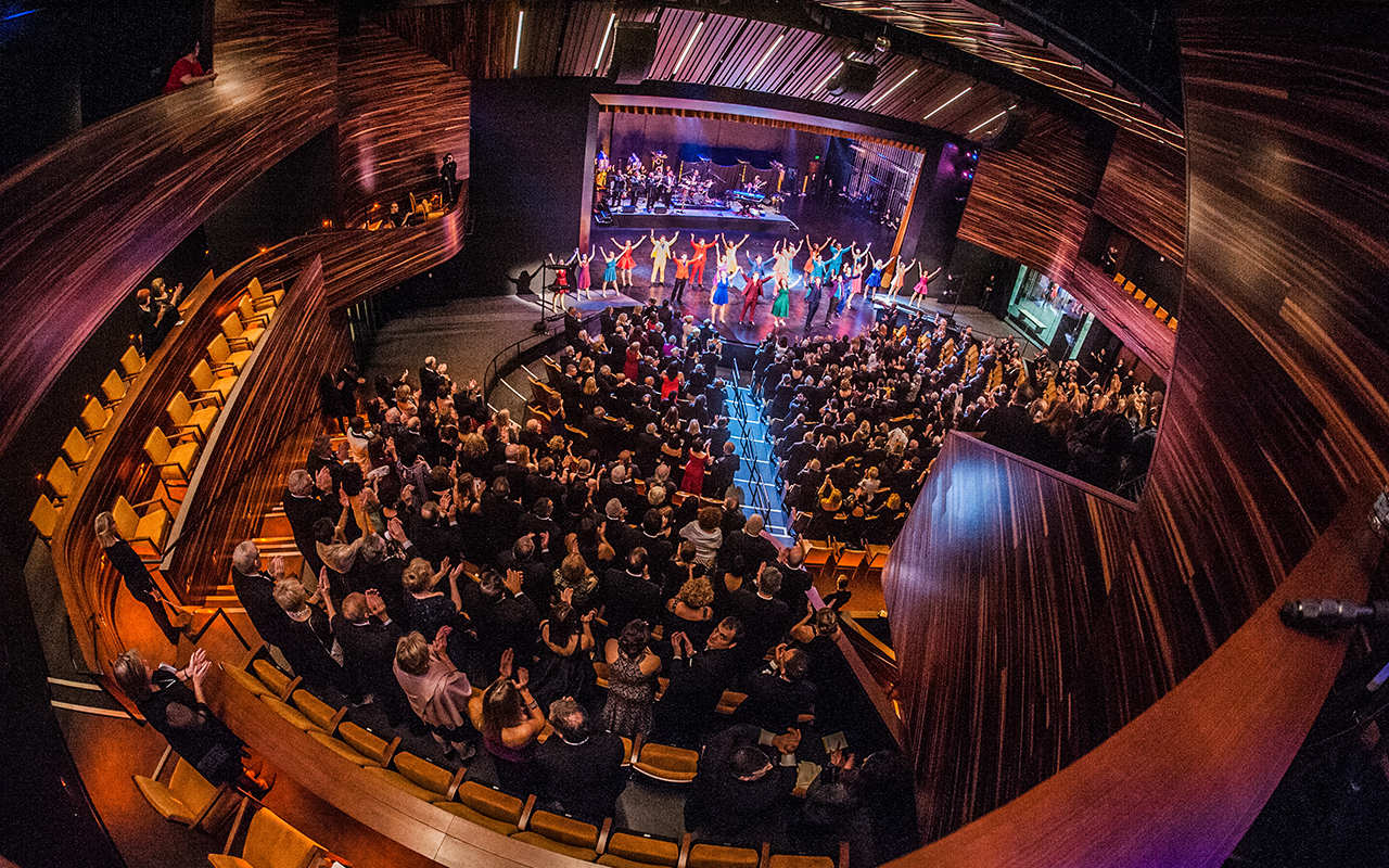 An interior photo of the PNC Theatre in Point Park's Pittsburgh Playhouse. Photo | Chris Rolinson