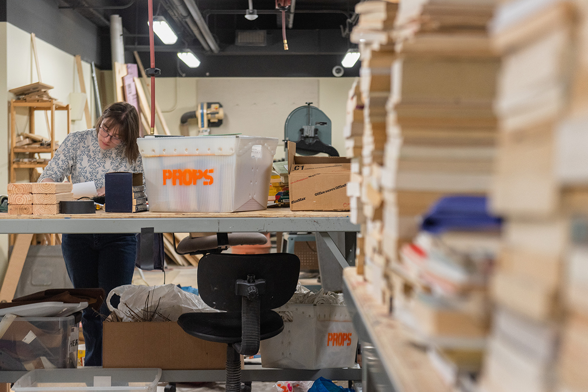 The prop shop in the Pittsburgh Playhouse. Photo | Nick Koehler