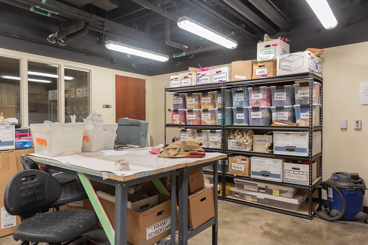 The prop shop in the Pittsburgh Playhouse. Photo | Nick Koehler