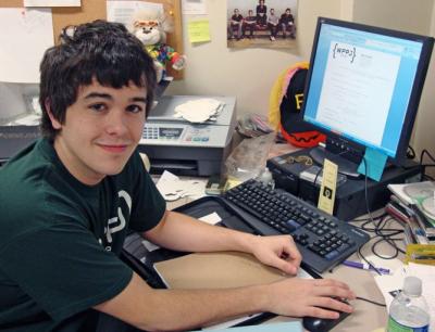 Point Park student Anthony Costulas is general manager of WPPJ. | Photo by Andrew Weier