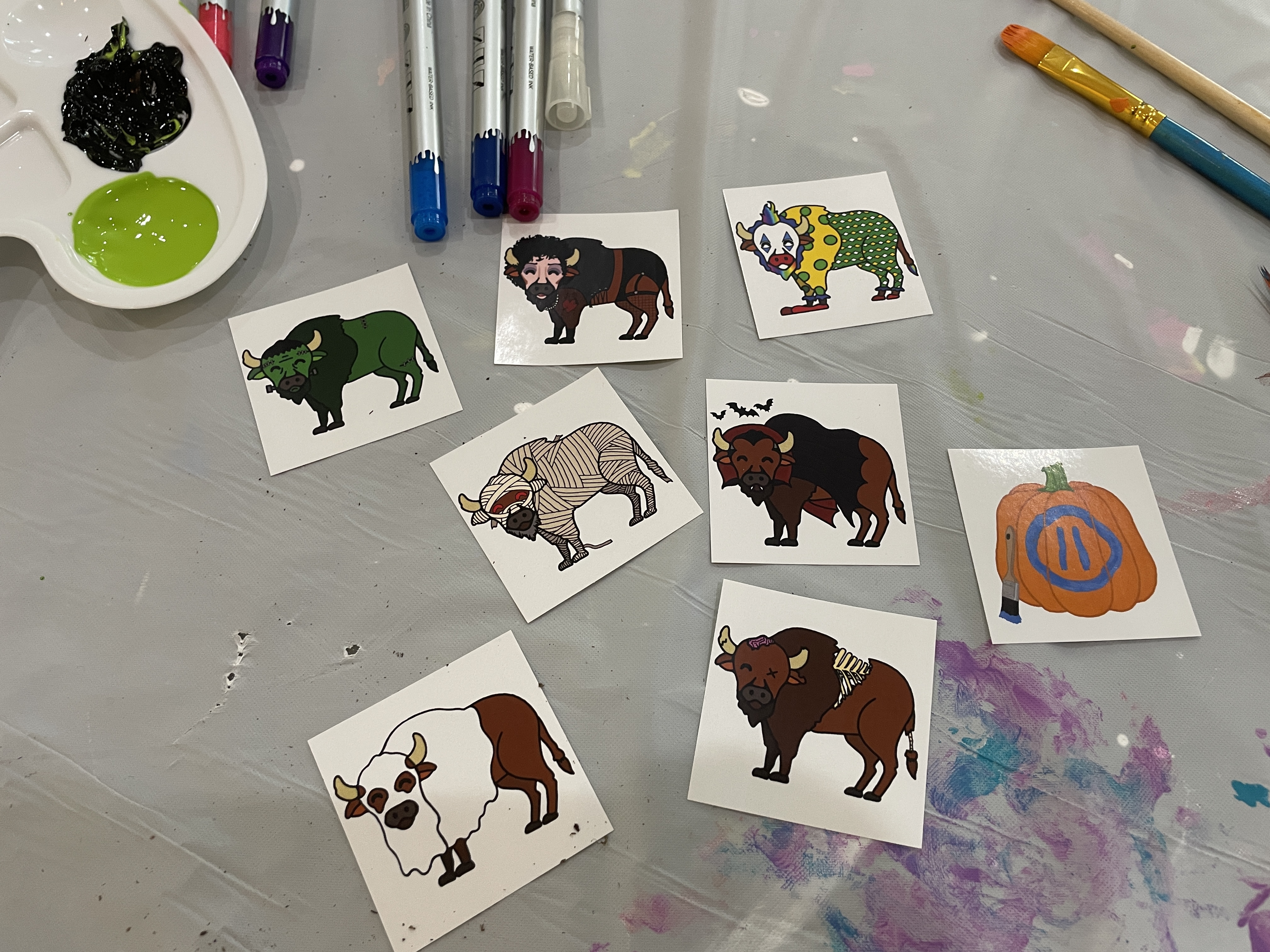 Unique Bison Stickers for the 2023 Pioneer Pause