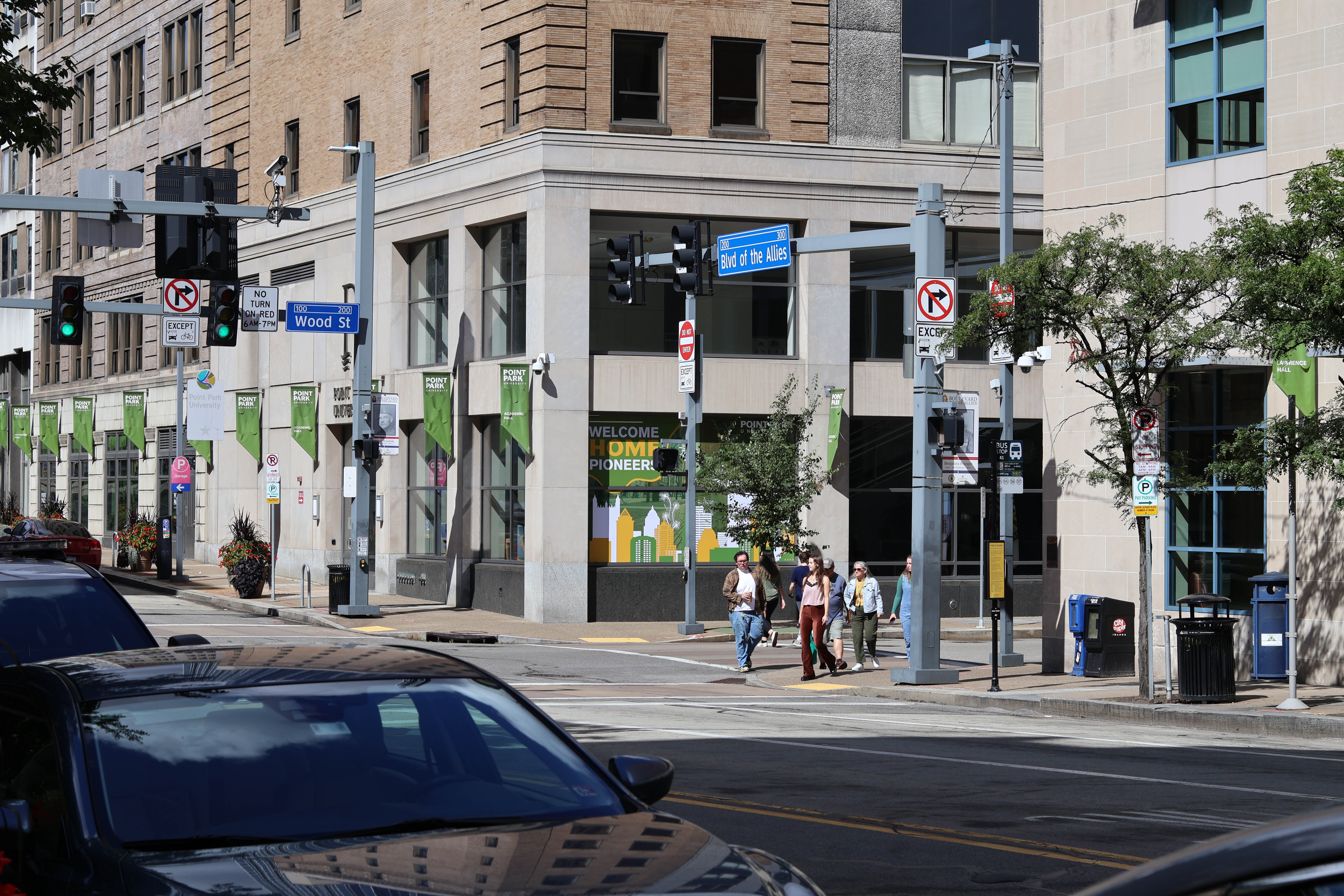 Exterior of Point Park University