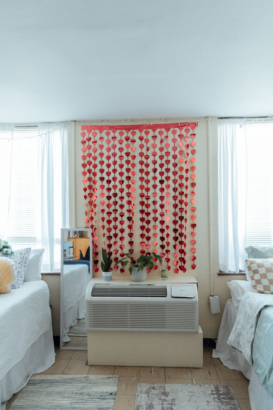 A dorm room.